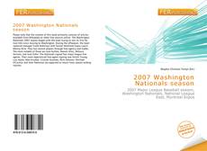 Bookcover of 2007 Washington Nationals season