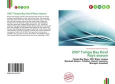 Portada del libro de 2007 Tampa Bay Devil Rays season