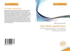 Bookcover of Don Beck (politician)