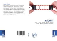 Buchcover von Betty Miles