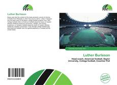 Luther Burleson kitap kapağı