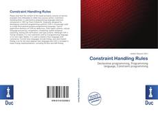 Bookcover of Constraint Handling Rules