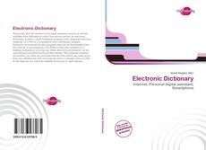 Bookcover of Electronic Dictionary