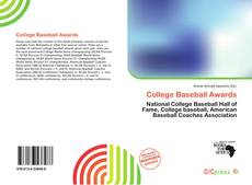 Portada del libro de College Baseball Awards