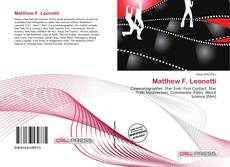 Couverture de Matthew F. Leonetti