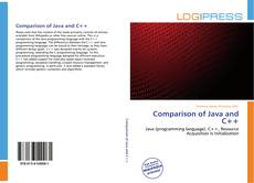 Bookcover of Comparison of Java and C++