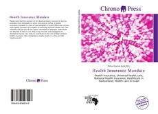 Bookcover of Health Insurance Mandate
