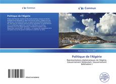 Capa do livro de Politique de l'Algérie 