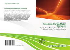 Borítókép a  American Honda Motor Company - hoz