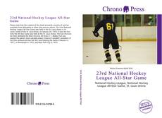 Capa do livro de 23rd National Hockey League All-Star Game 