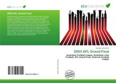 2003 AFL Grand Final的封面