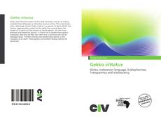 Bookcover of Gekko vittatus