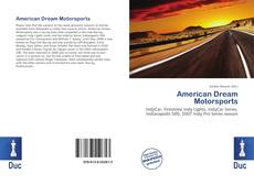 American Dream Motorsports kitap kapağı