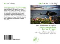 Franc-maçonnerie en Grande-Bretagne kitap kapağı