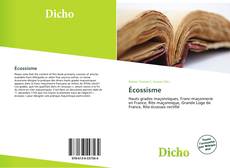 Écossisme kitap kapağı