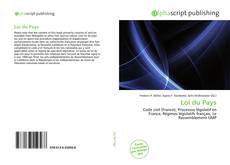 Loi du Pays的封面