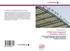 Buchcover von 1980 New England Patriots Season