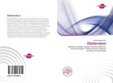 Capa do livro de Oblitération 