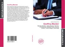 Copertina di Geoffrey Mander