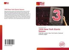 1930 New York Giants Season kitap kapağı