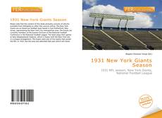 1931 New York Giants Season的封面