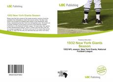 Bookcover of 1932 New York Giants Season