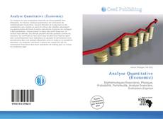 Copertina di Analyse Quantitative (Économie)