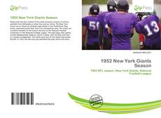 Bookcover of 1952 New York Giants Season