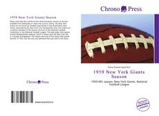 Capa do livro de 1959 New York Giants Season 