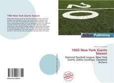 1965 New York Giants Season kitap kapağı