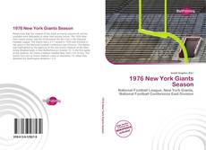 Capa do livro de 1976 New York Giants Season 