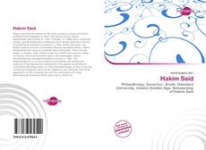 Bookcover of Hakim Said