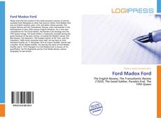 Capa do livro de Ford Madox Ford 