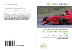 Capa do livro de 1983 South African Grand Prix 