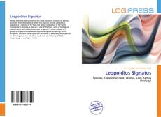 Capa do livro de Leopoldius Signatus 