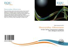 Bookcover of Dasysyrphus Albostriatus