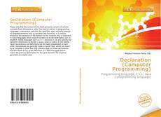 Bookcover of Declaration (Computer Programming)