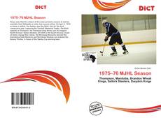 Capa do livro de 1975–76 MJHL Season 