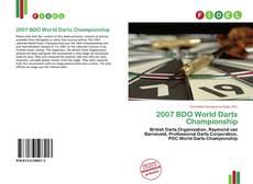 Portada del libro de 2007 BDO World Darts Championship