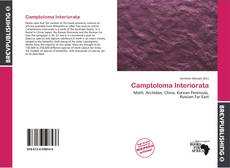 Camptoloma Interiorata kitap kapağı