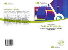 Archimantis Latistyla kitap kapağı