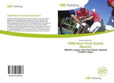 1988 New York Giants Season kitap kapağı