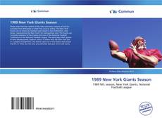 Capa do livro de 1989 New York Giants Season 