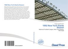 Bookcover of 1992 New York Giants Season