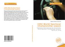 Bookcover of 1992 World Sportscar Championship season