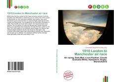 Portada del libro de 1910 London to Manchester air race