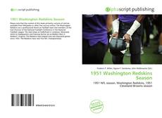 1951 Washington Redskins Season的封面