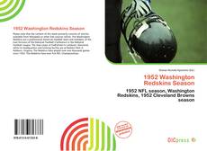 1952 Washington Redskins Season的封面