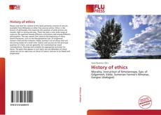 Bookcover of History of ethics