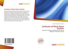 Copertina di Institute of West Asian Studies